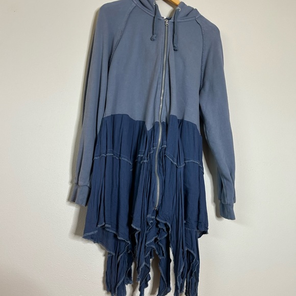 BNWOT Free People ruffle hoodie - Picture 2 of 10